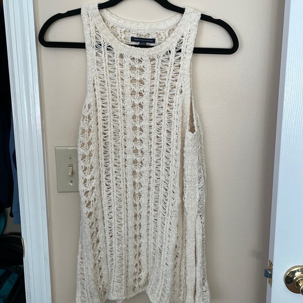Cream sweater top